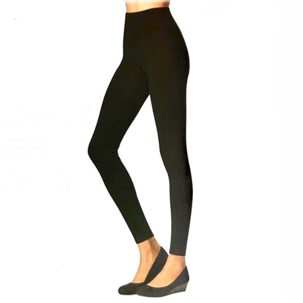 NWT Hanes Women’s Black High-Waist Shaper Leggings